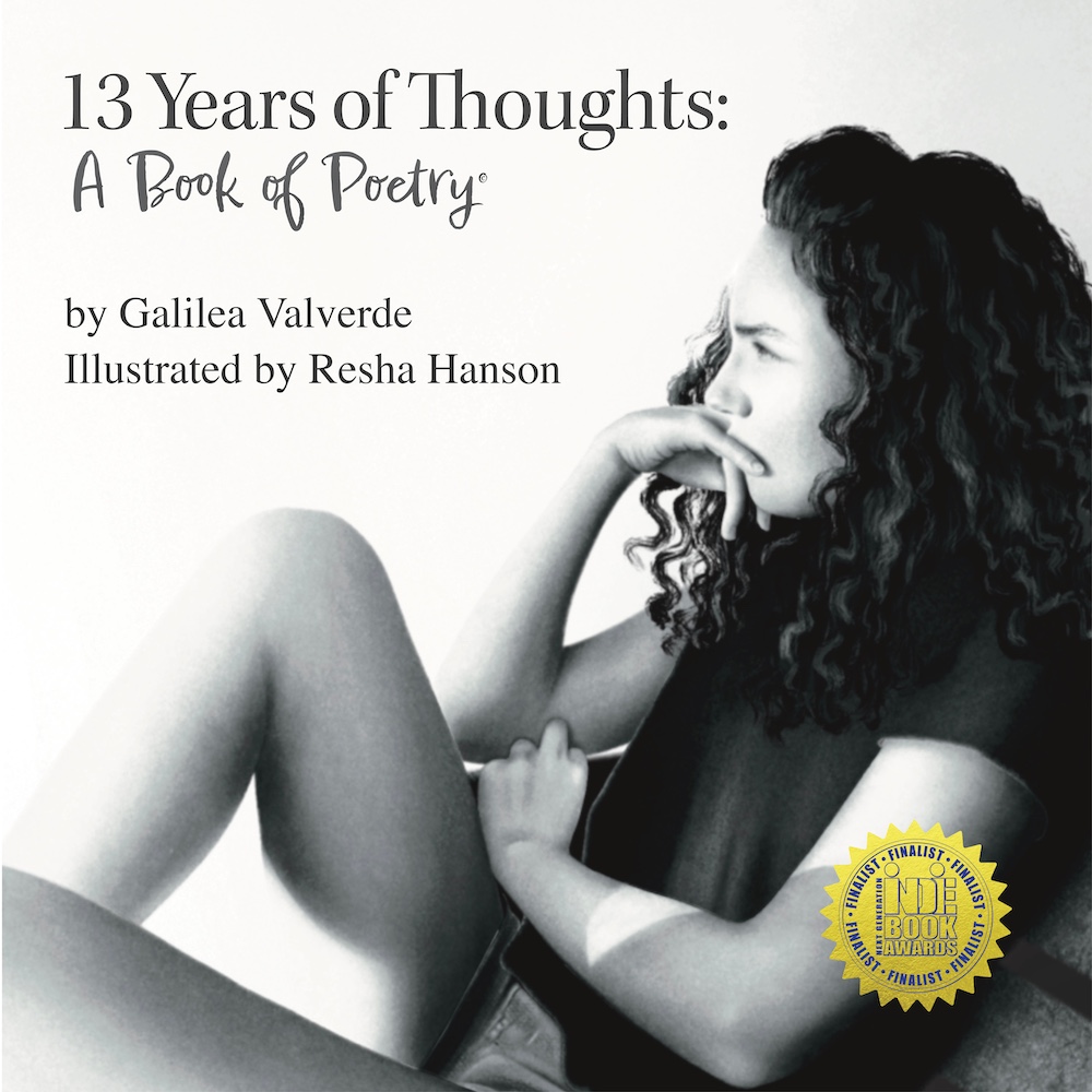 13 YEARS OF THOUGHTS POETRY BOOK WITH INDIE AWARD